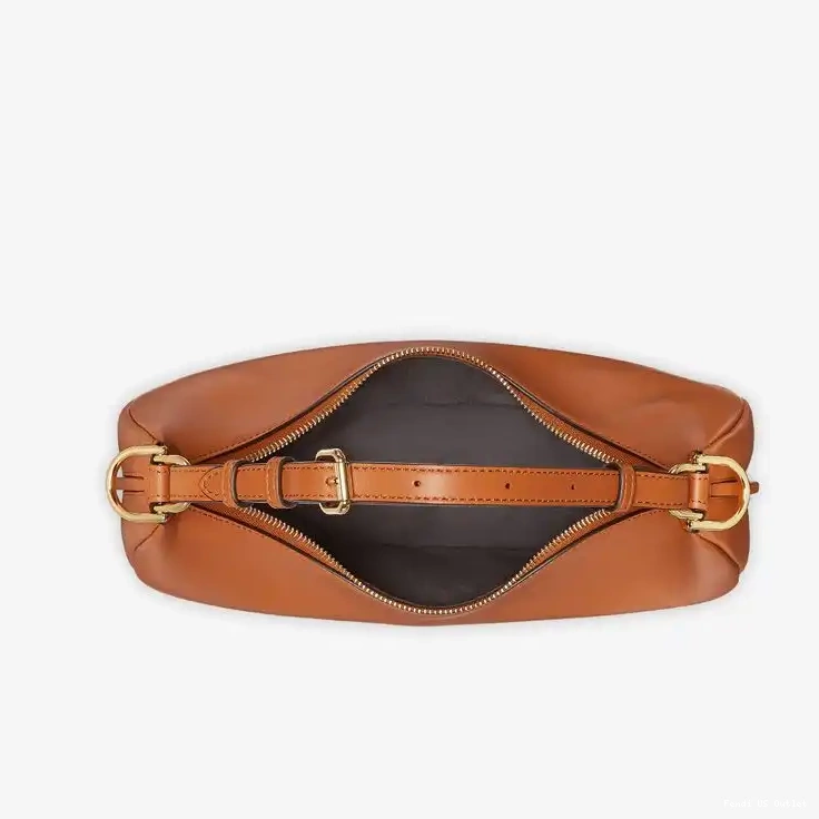 Affordable HOT Bag Brown Small In Calf Fendi Leather Hobo Fendigraphy 0610